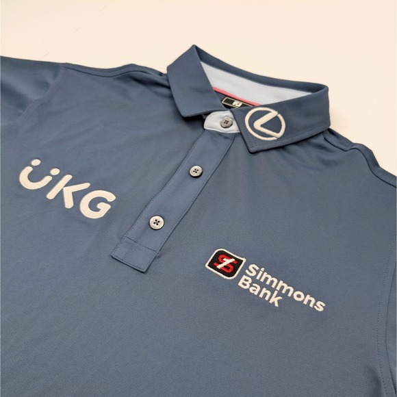 FootJoy Other - FootJoy Tour Issue Polo Mens Small Blue Performance Golf Embroidered Logos